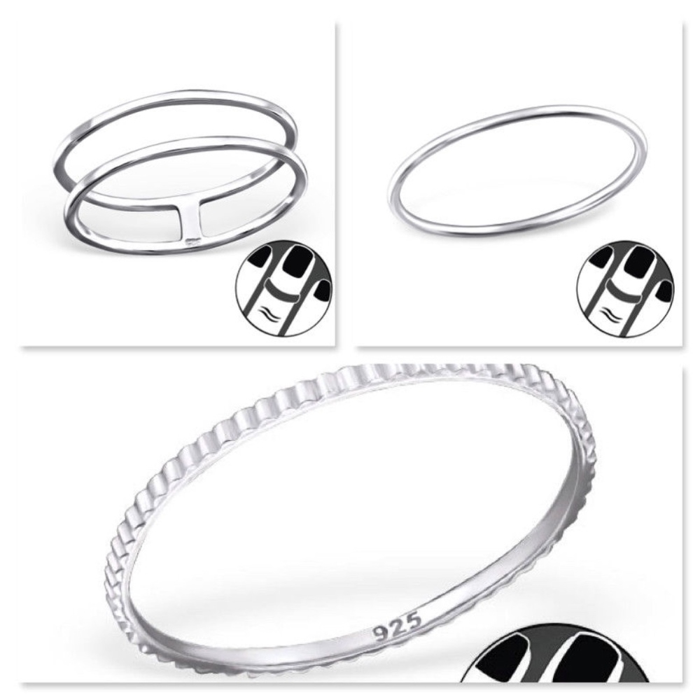 MIDI RINGS!!! 3 ring set!!! - Picture 2 of 2